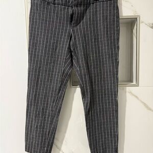 Banana Republic Charcoal Pinstripe Dress Pants